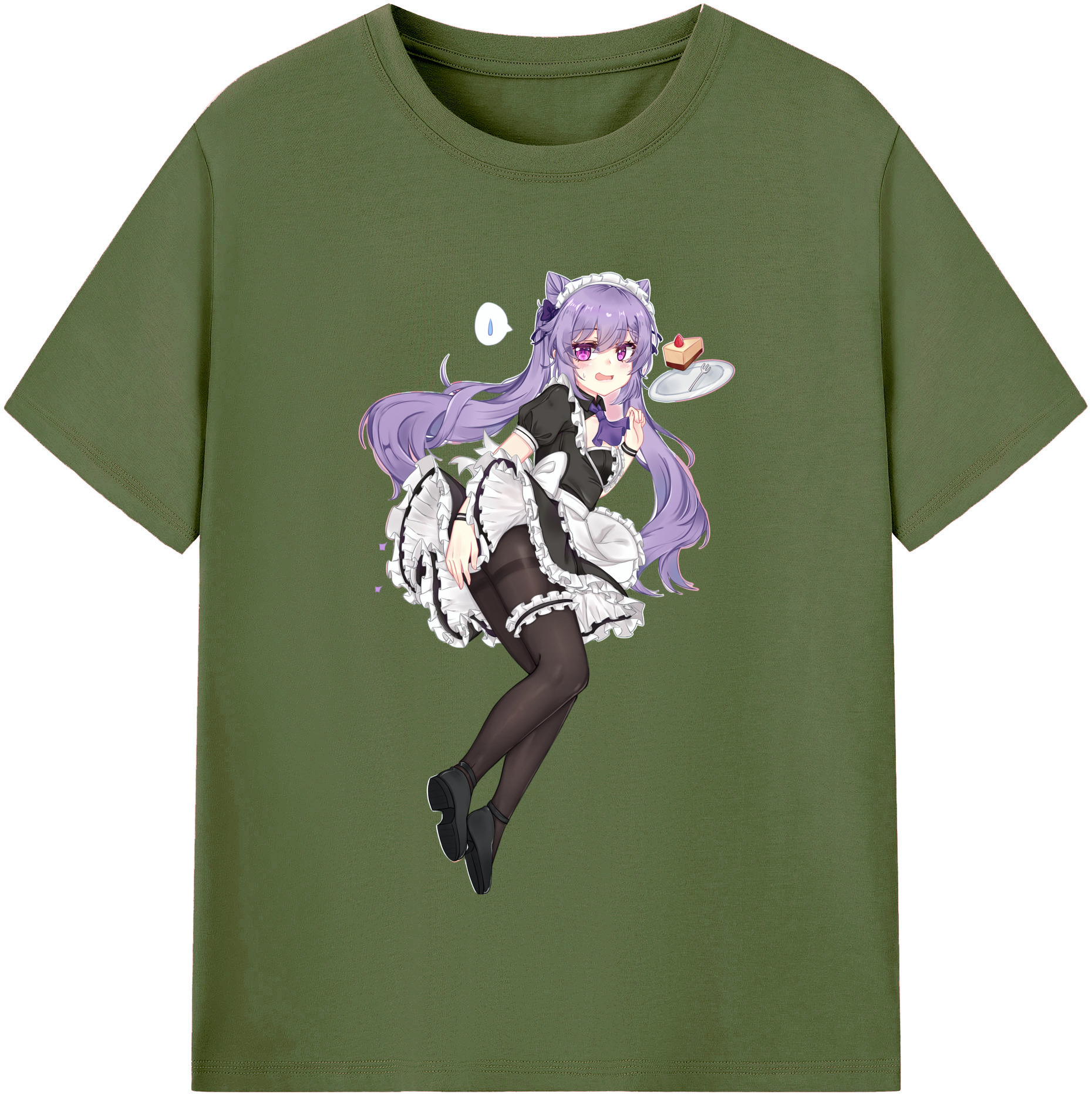 げんし神 刻晴 こくせい genshin Kokusei 綿100％半袖Tシャツ（フロントプリント）